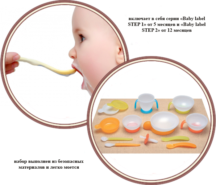 ���� ����� ������� ������ ��� ���������, � 5 ������� Combi  "Baby Tableware" (����� �)